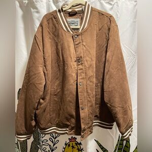 Levi Faux Suede Varsity Jacket